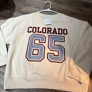 American Eagle nwt cream Colorado 65 Sweater